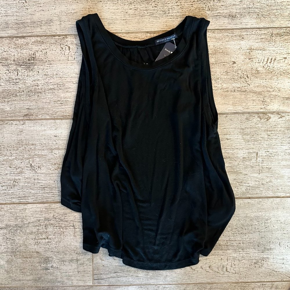 NWT Brandy Melville Black Open Back Tank